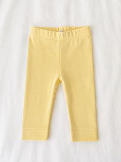 Old Navy Pastel Yellow Baby Leggings – Size 6–12M