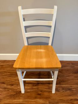 Solid Wood White Ladderback Dining Chair (Single)