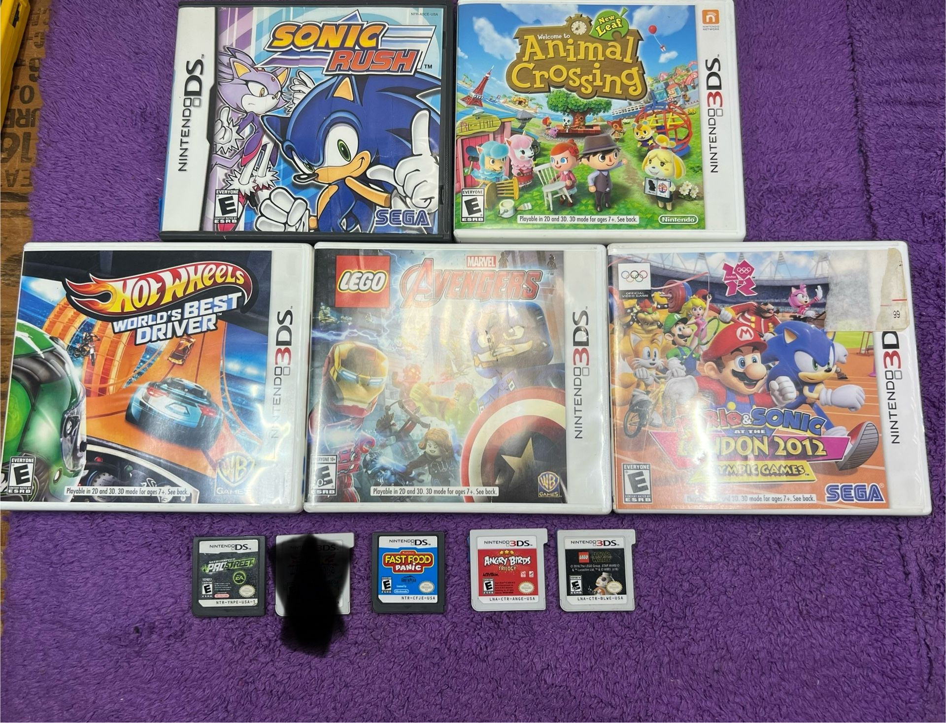 Nintendo DS & Nintendo 3DS Game Lot