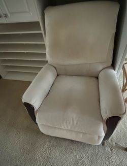 Cream Upholstered Armchair Accent Chair – $50