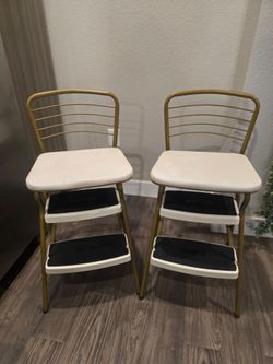 Set of 2 Cosco Kitchen Step Stool Chairs