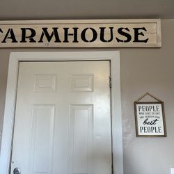 Farmhouse Wood Sign