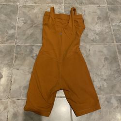Lululemon Athletica Align Short Bodysuit Romper Scream Orange SZ 2