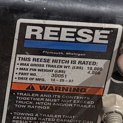 Reese 16K fifth wheel hitch