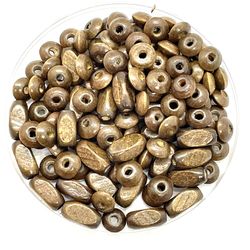 Large Lot Of 125 Wood Beads
