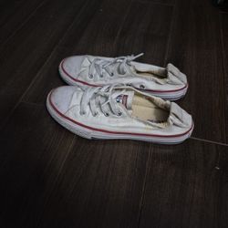 Converse All Star White Size 2 Kid 