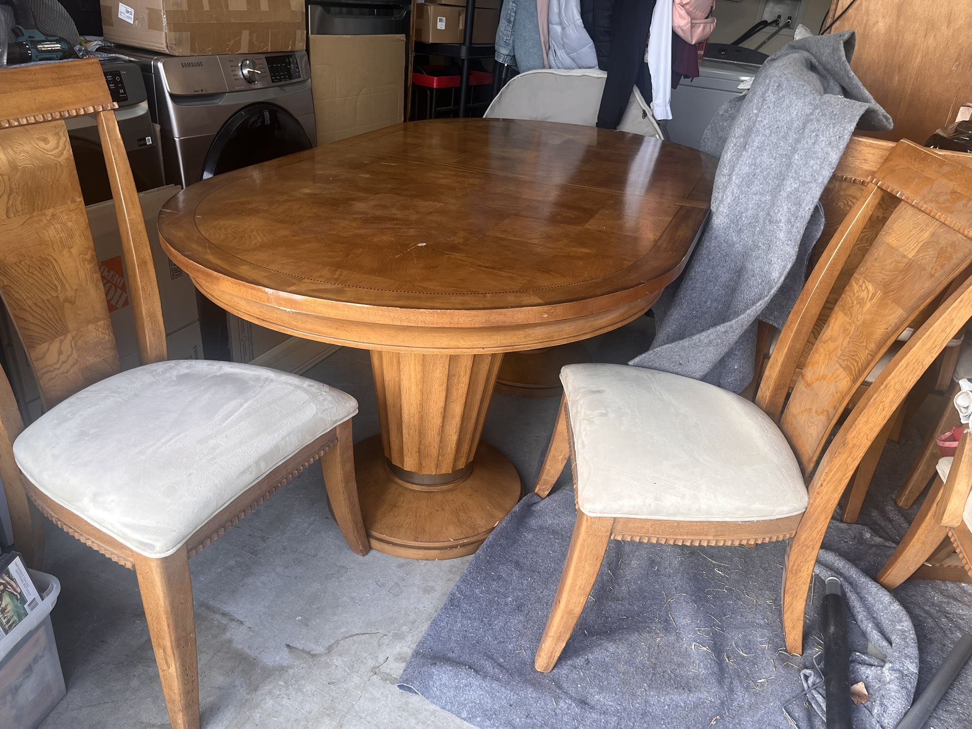 dining table and chairs