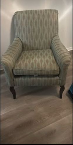 Patterned Upholstered Armchair