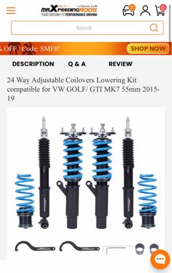MK7 Golf / GTi  Maxpeeding Coilovers