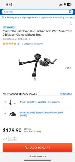 Manfrotto Friction Arm