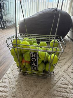 Hoag Deluxe Tennis Ball Hopper and Basket
