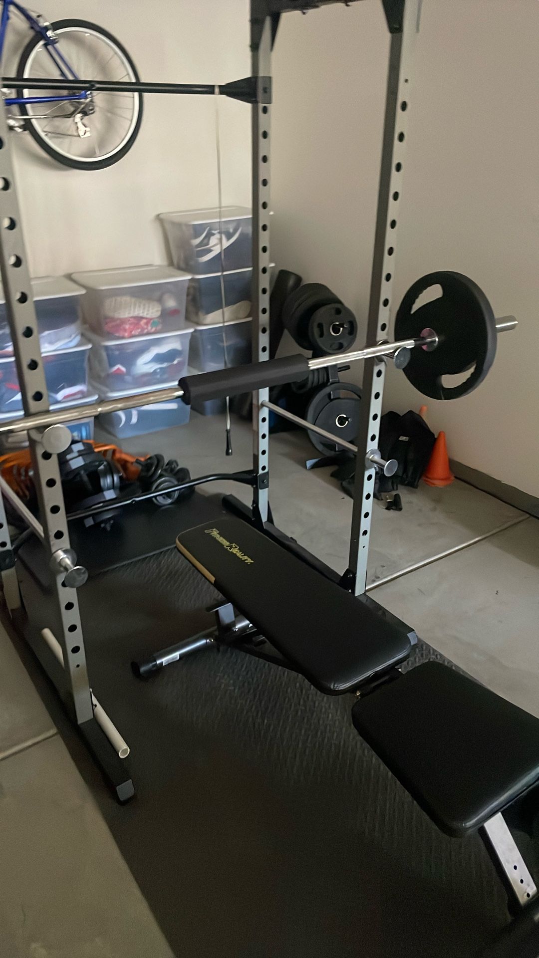 Weight rack Set (all Weights, Bench ,Rack Included)