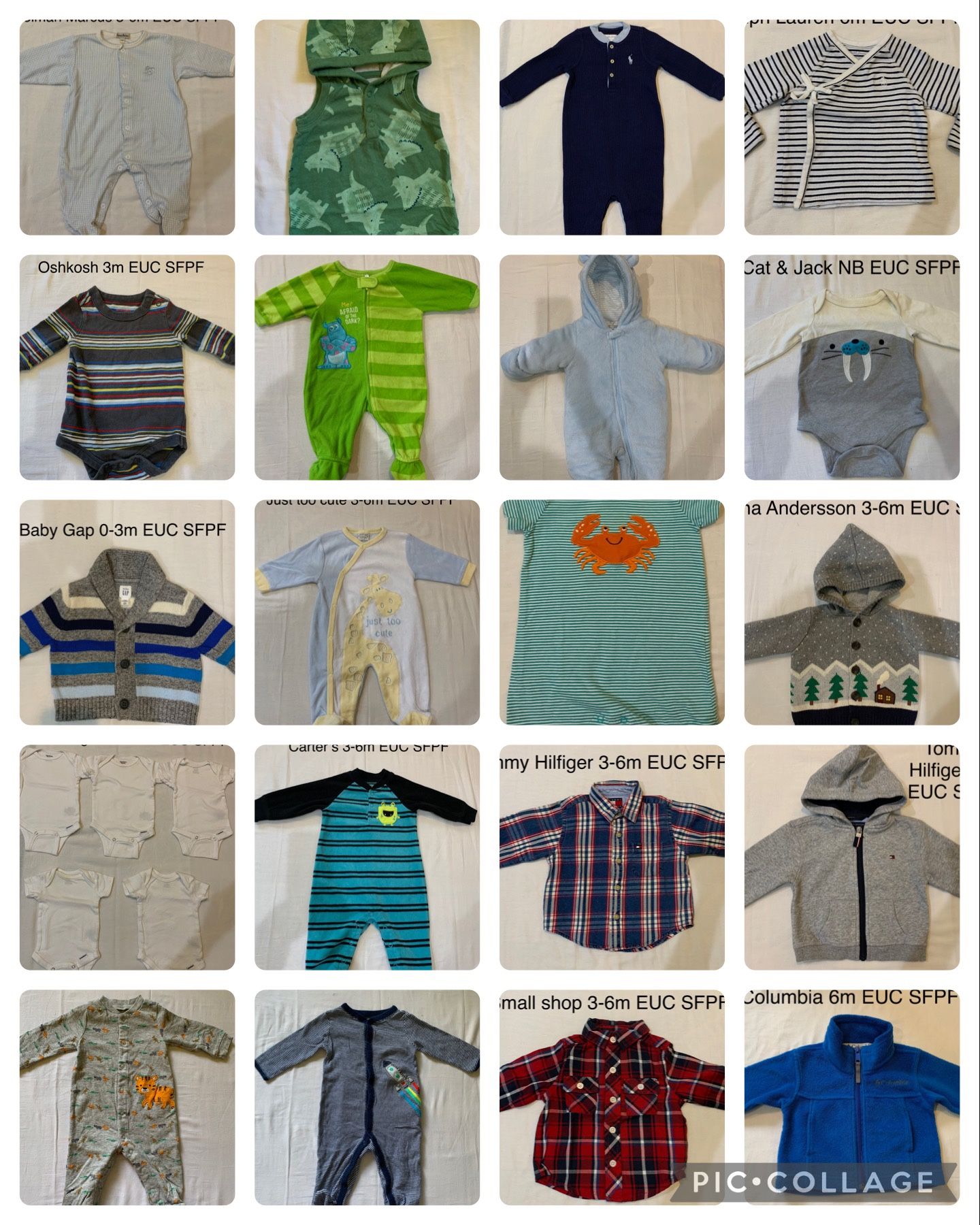 Baby & Toddler Boy Clothes- Size Newborn To 6Years