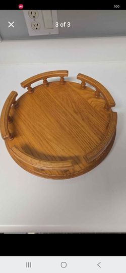 Kitchen Table Oak Lazy Susan, Custom Made