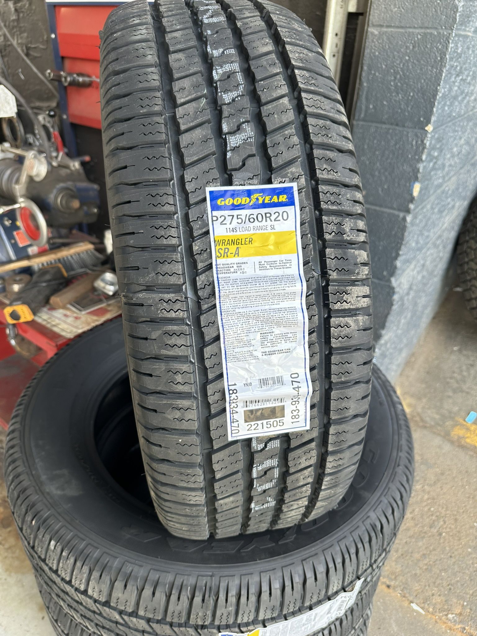 275/60/20 New set Of Goodyear Tires Installed