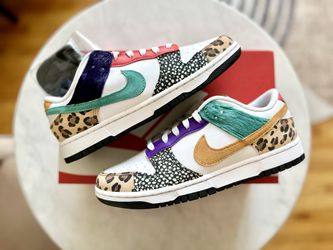 Nike Dunk Low Safari Mix Size 9W / 7.5Y DS Brand New!