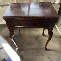 Singer Antique Sewing Machine Table Vintage 