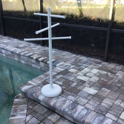 PVC Outdoor /Poolside Towel Stand
