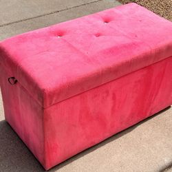 Ross Pink Carpet Kids Storage Bin (LxWxH: 32” x 16” x 18”)