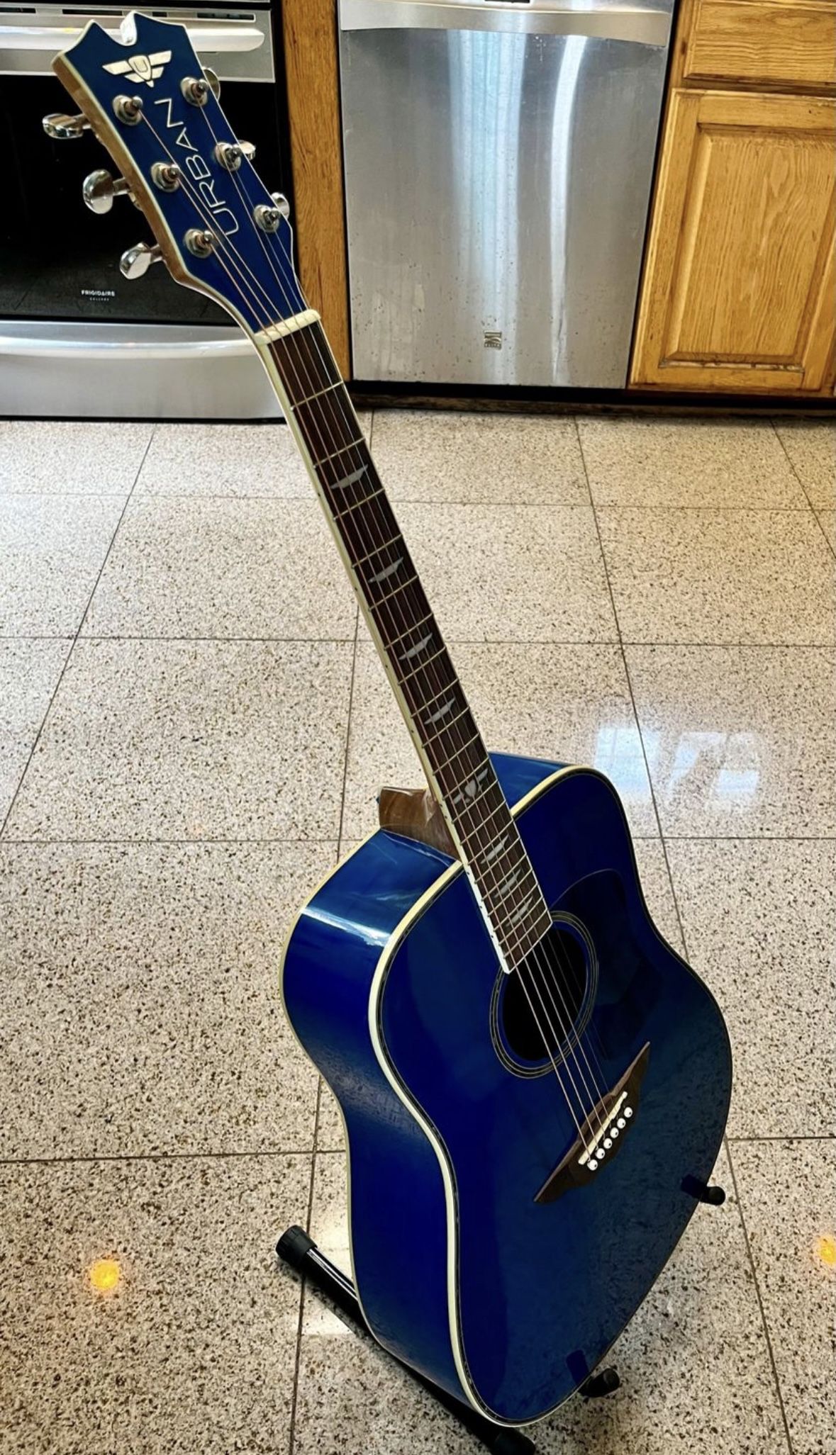Keith Urban American Vintage Acoustic Edition 40-pc Guitar Package, Lapis Blue