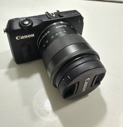 Camera and accesories - Canon EOS M 18MP - $350