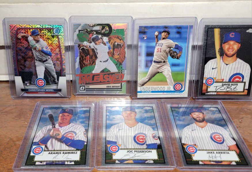 Chicago Cubs Baseball Cards Lot 1 