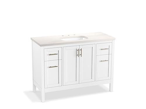 Hadron 48" Bathroom Vanity Cabinet with Sink and Quartz Top