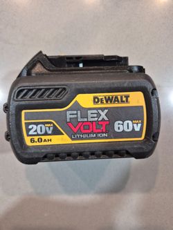 Dewalt  Flex Volt 6.0 battery and fast charger
