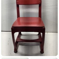 Vintage Childs Wooden School Chair 