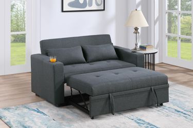 New! Adjustable Sofa, Gray couch, Gray Sofa, Gray Sofa Pull-Out Bed, SofaBed, Sofa Bed, Gray sofa, Gray Couch, Grey Sofa Bed, Sofa bed with cupholders