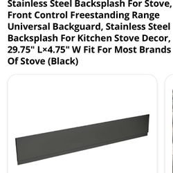 Stainless Steel Backsplash For Stove