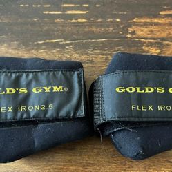 Gold's Gym Adjustable 5 LB Ankle Wrist Weights Sculpt Muscles