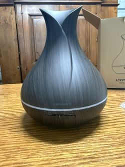 URPOWER Essential Oil Diffuser OD-017 - Dark Wood Grain - NEW in Box