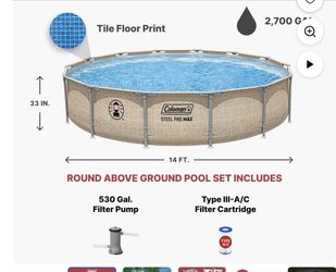 Pool with sand filter