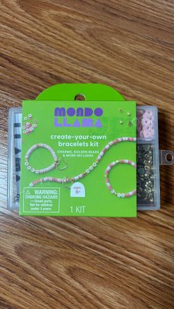 Create your own gols and pink bracelet kit