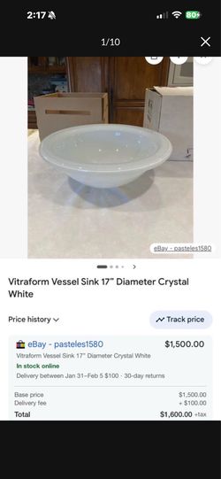 New crystal sink $50 still in box