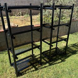 2 Black Interior Shelf Units