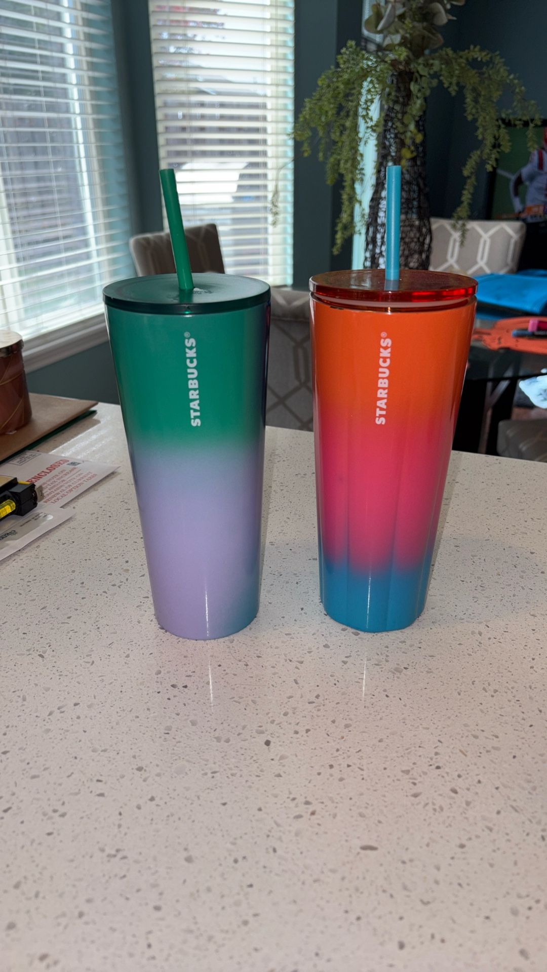 Metal Starbucks Cold Tumblers