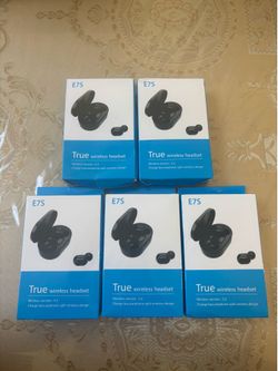5-Pack E7S TWS Wireless Earbuds – Bluetooth Earphones with LED Display & Mic