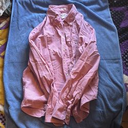 J.Crew Pink Gingham Button-Down Shirt – Men’s Classic