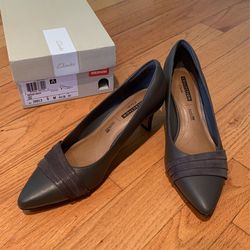Comfort and style grey Pumps - Clark’s High Heels -9