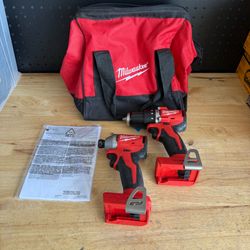 Milwaukee M18 18-Volt Lithium-Ion Brushless Cordless Compact Hammer Drill/Impact (Tool Only)