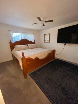 Cali King Bedframe with Mattress