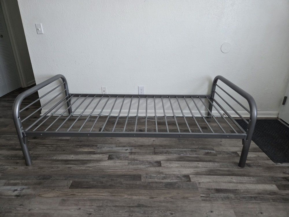Silver Twin Size Bed Frame
