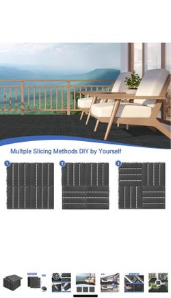 12 Pc Patio Cover Mats