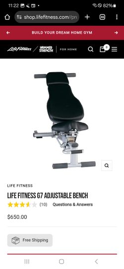 Perfect Condition Life Fitness Bench Adjustable