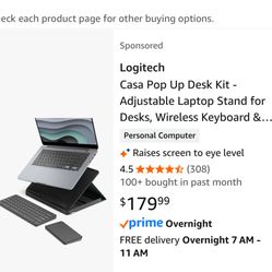 Logitech Casa Pop Up Desk Kit 