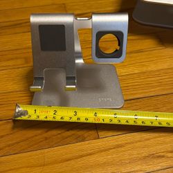 Sleek Cell Phone And Watch Stand Charger, 