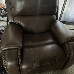Leather Recliner And Loveseat