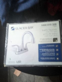 Glacier Bay Bath Faucet with LED Light